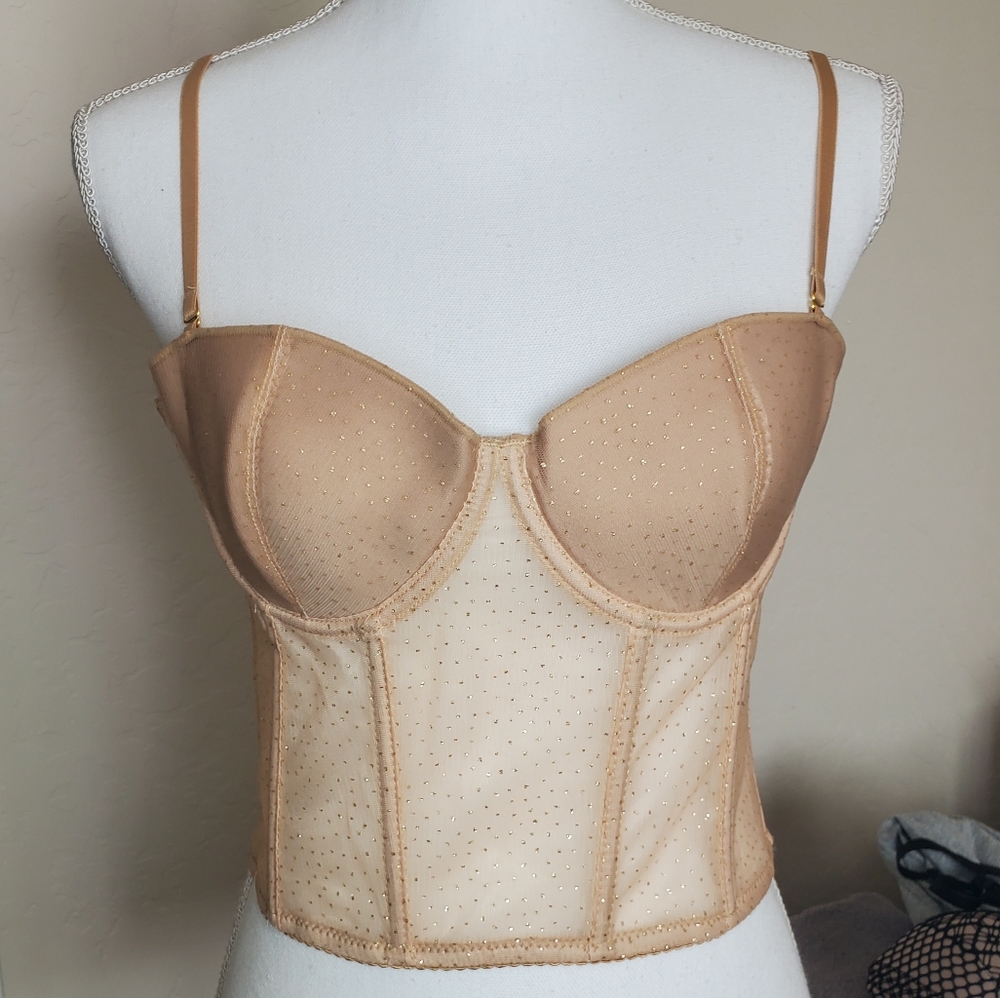 ‼️SOLD‼️Gold Corset Top
